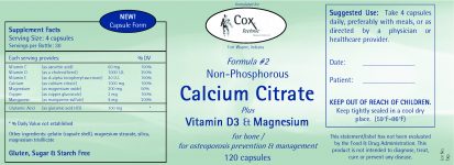 Formula #2 Calcium Citrate w/ Vitamin D3 Capsules