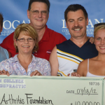 Logan College of Chiropractic presents $10,000 check to Arthritis Foundation