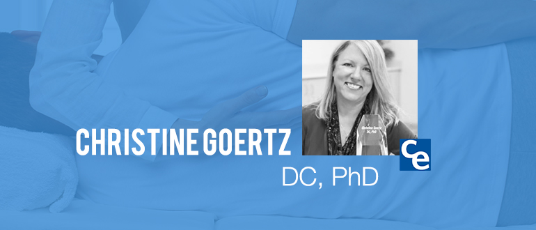 Welcome to The Future Adjustment a podcast series on what's new and notable in the world of chiropractic and our guest today is Dr. Christine Goertz. 