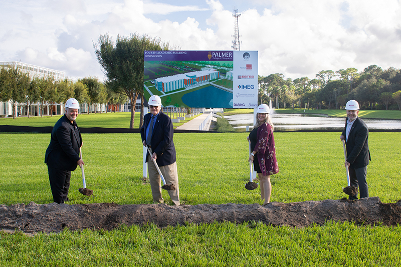 Ground-breaking ceremony for Palmer College's new building