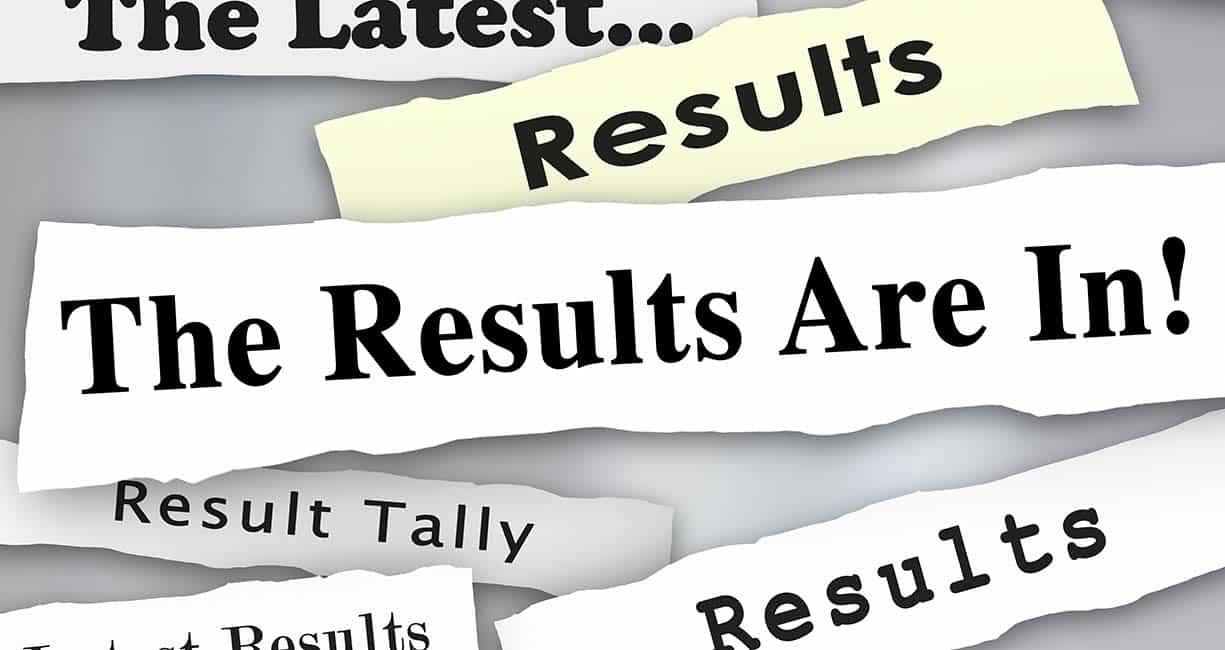the results are in