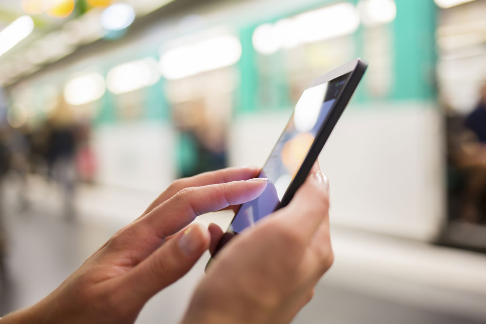 Electronic-communication-woman-using-smartphone